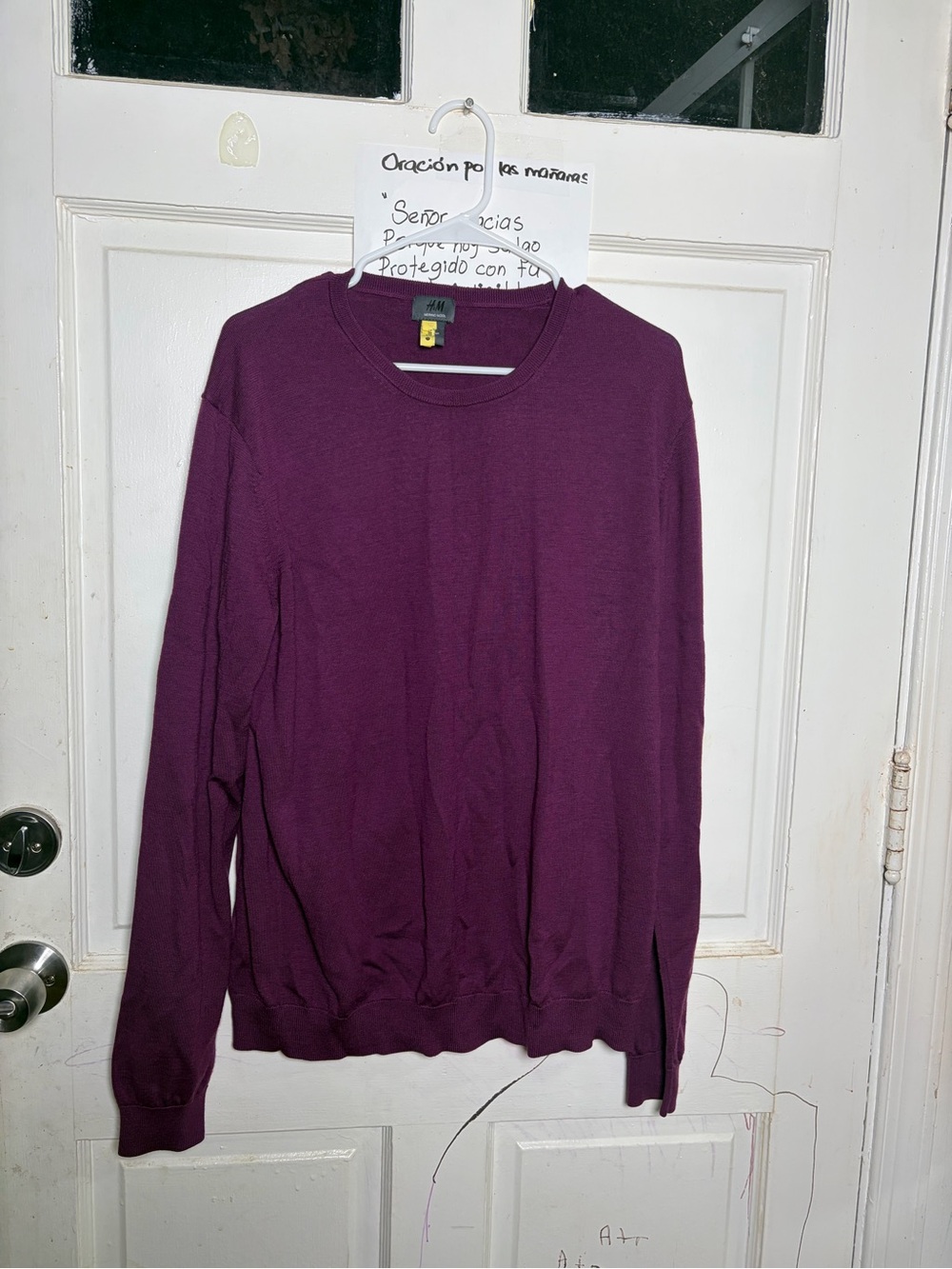 H&M Men's Crewneck Sweater — Plum Purple
